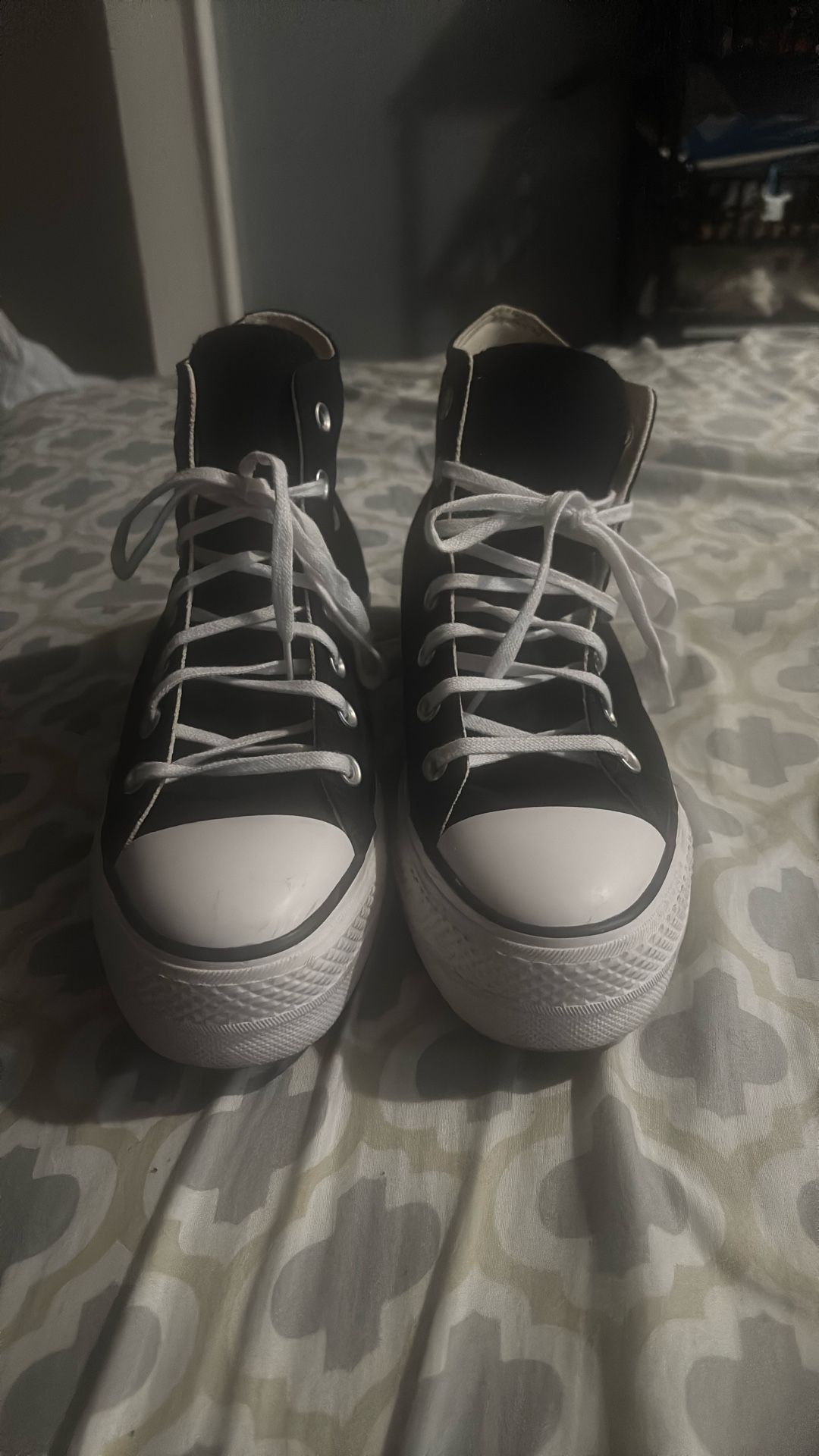 Black Converse Platforms