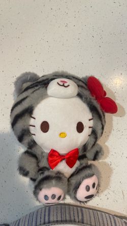Nakajima Hello Kitty with a grey striped kitten costume