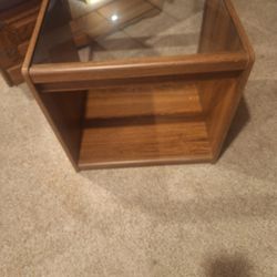 Glass End Table