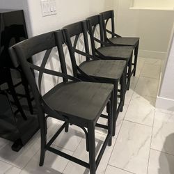 4 Like New World Market Barstools 