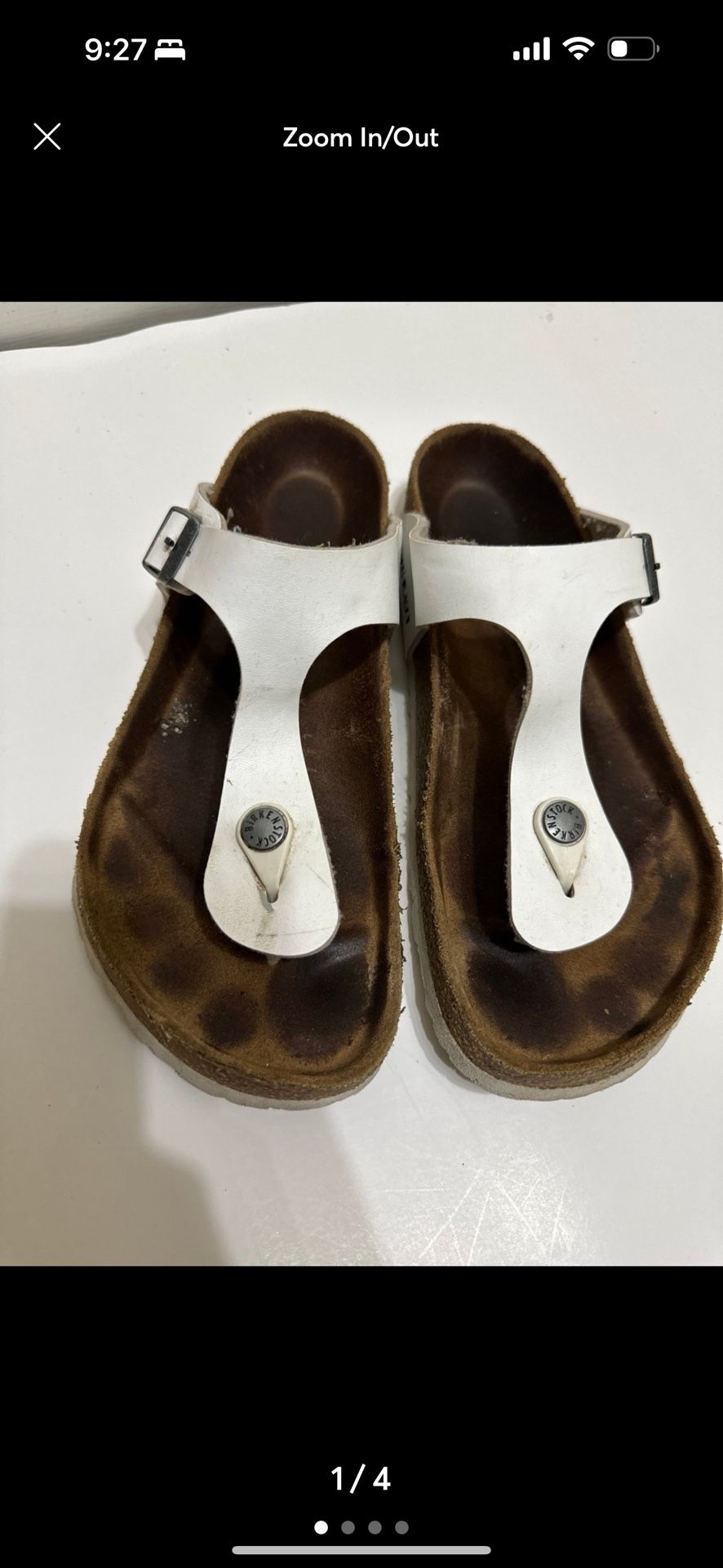 White Birkenstocks Size 39 