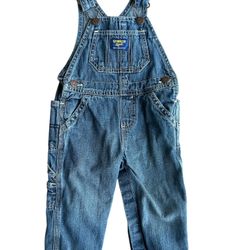 OshKosh B’Gosh 12M Denim Overalls Snap Closure Classic