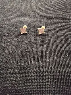 14k diamond earrings
