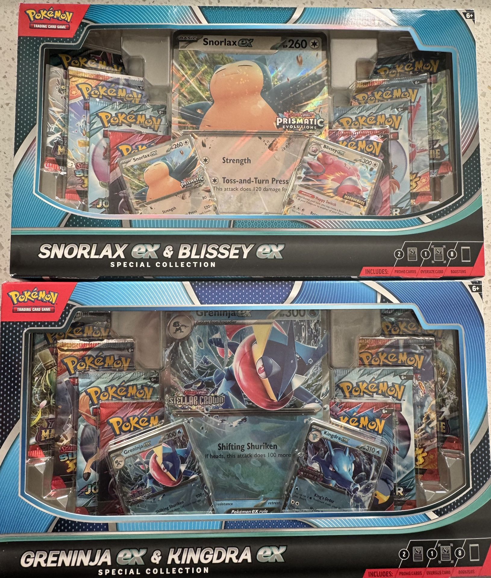 Pokemon Snorlax Or Greninja box 8 Packs $40