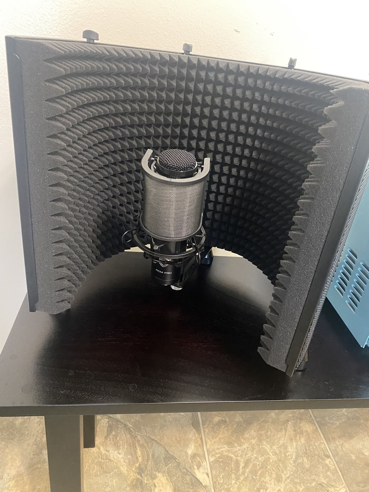 Studio Microphone and Isolation Field and Filter