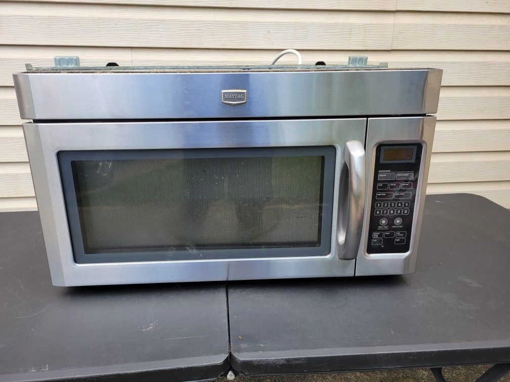 May tag Above Stove Microwave AS Is