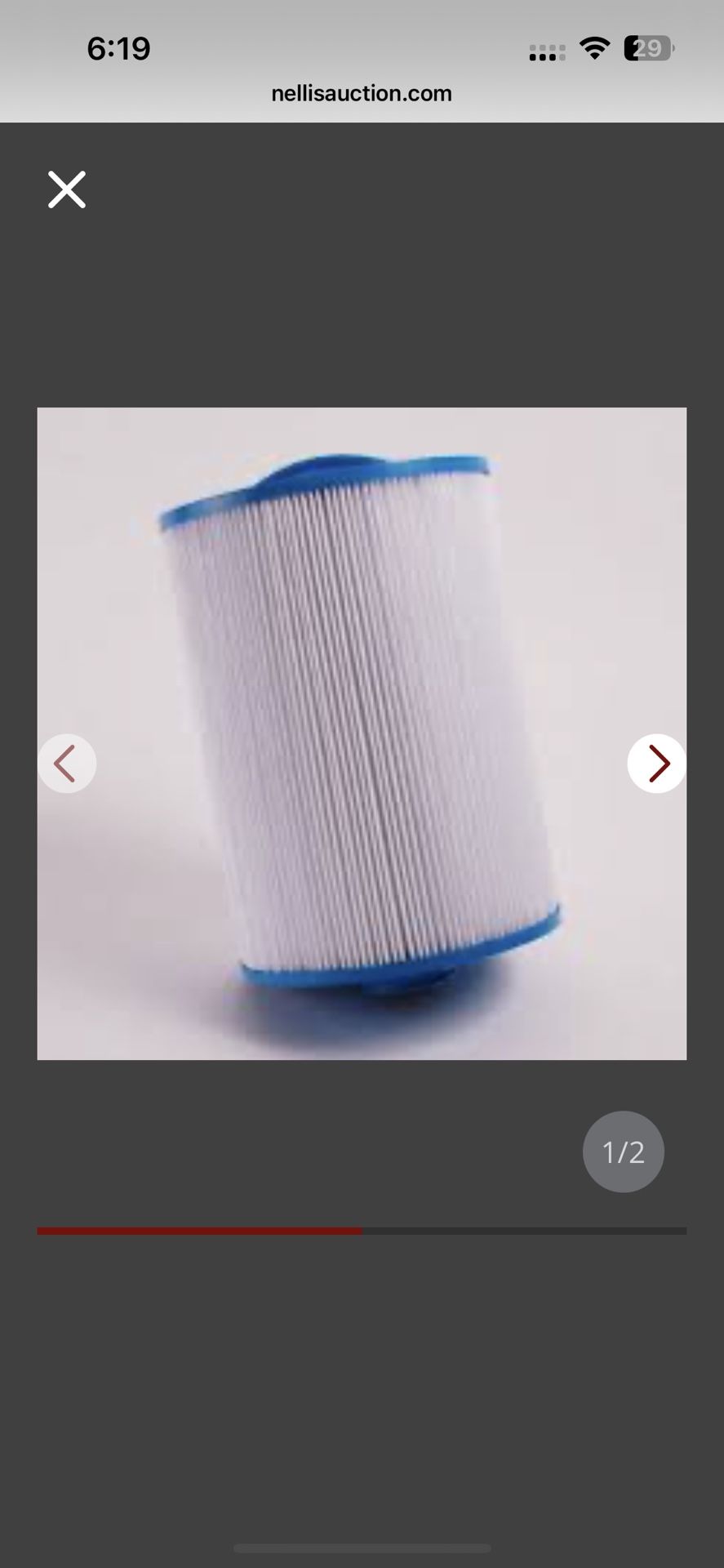 Wellis AKU1609 Filter Insert 17.5 X 15.2cm White Jacuzzi Filter Slat Filter