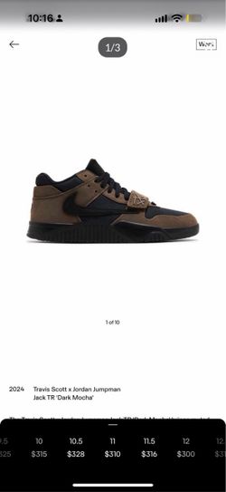 Travis Scott x Jordan Jumpman Jack TR 'Dark Mocha'