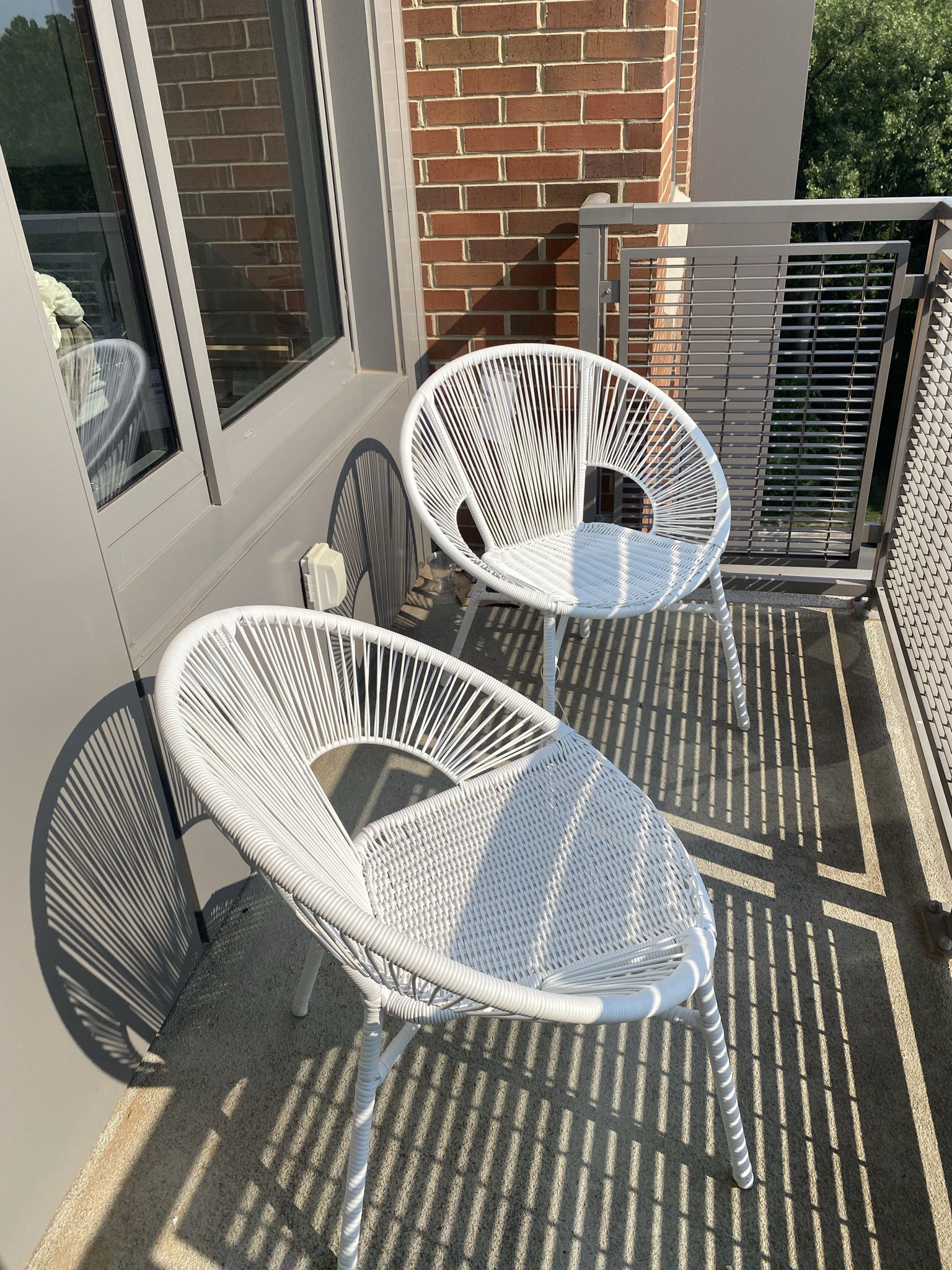 PATIO /BALCONY CHAIRS (pick up may 14-16) 