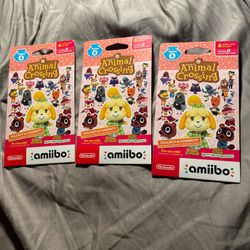 Lot of 3! NEW Nintendo Animal Crossing Series 4 Amiibo Cards 18 + 3 Special NPC