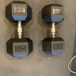 Pair Of 85 Lb  Dumbells