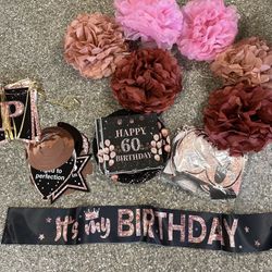 60  Birthday Party Decor 