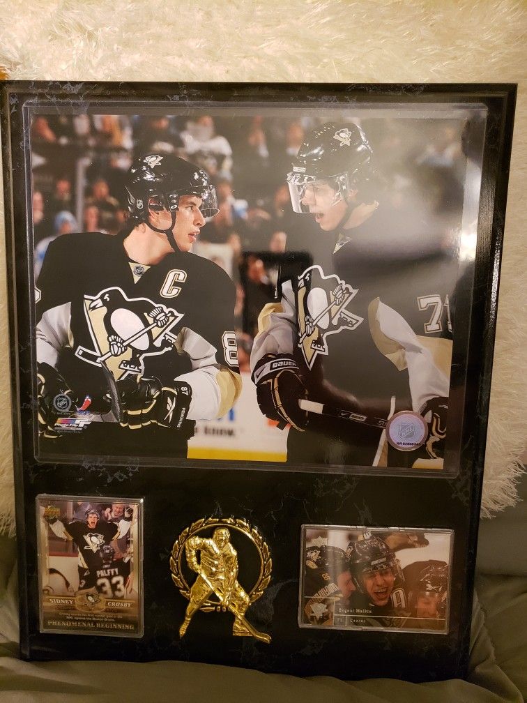 Pittsburgh Penguins Crosby and Malkin Plaque