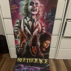 Beetlejuice Banner Door Cover 