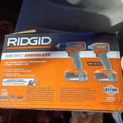 Ridgid Subcompact Brushless Combo Kit