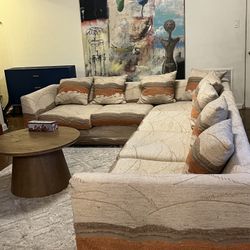 Vintage 1980’s Custom Sectional Wool Amazing Sunset Vibes