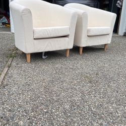 2 IKEA Tullsta Chairs With Covers