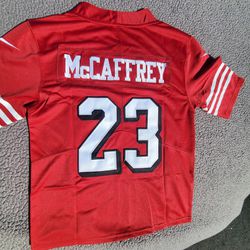 49ers Youth McCaffrey Red Throwback Jerseys $60ea Firm S M L Xl for Sale in  Ontario, CA - OfferUp