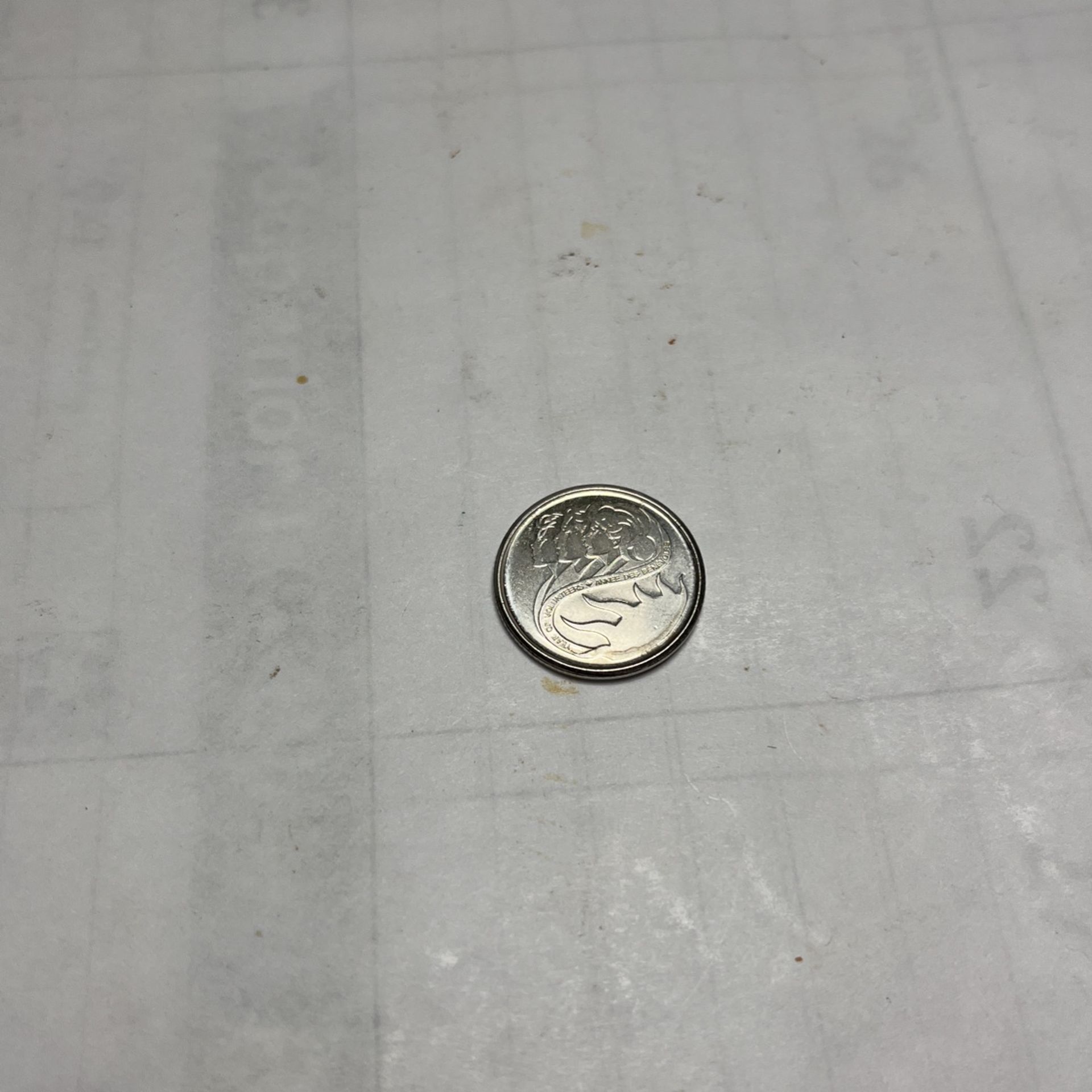 2001 Canadian 10 Cent Coins W/ Year Of Volunteers