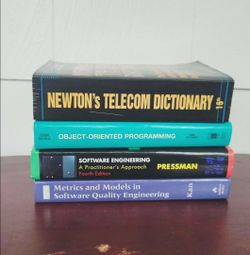 ONLINE $1 YARD SALE!!
Lot Of 4 Software Engineering and Programming Book Bundle