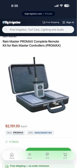 Rain master pro max remote