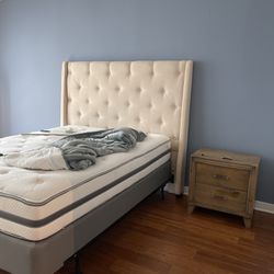 Queen Bed + Box + Frame