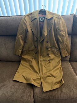 Tan Double-Breasted Trench Coat
