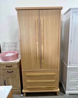 Newly Assembled 70''H Wooden Kitchen Pantry Cabinet, Storage Cabinet with Adjustable Shelves