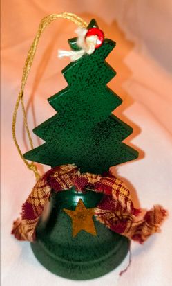 Christmas Tree-Shaped Bell Ornament