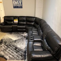 COMFY NEW MADRID RECLINING SECTIONAL SOFA ON SALE ONLY $1399. IN STOCK SAME DAY DELIVERY 🚚 EASY FINANCING 
