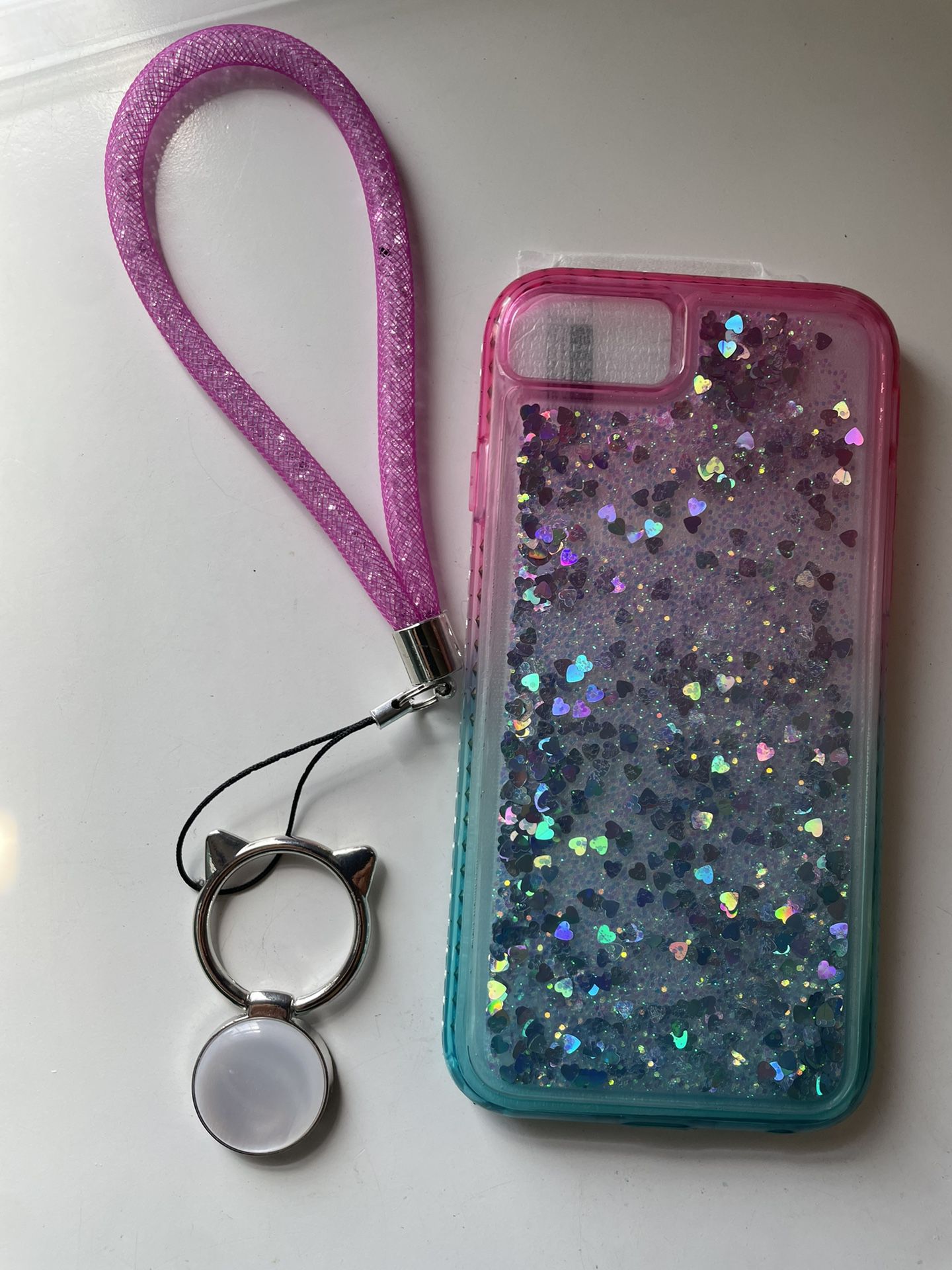 Glitter Pink And Blue IPhone 6s, 7 , 8 case 