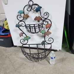 Wrought Iron Wall Hanging ( Vintage )