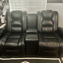 Leather Reclining Couch