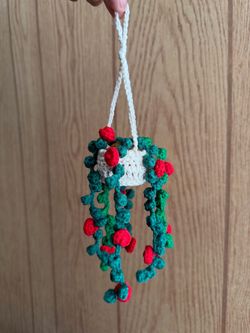 Crochet hanging plants