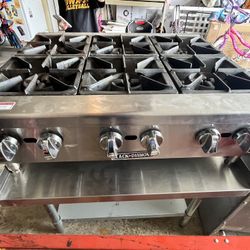6 Burner Gas Stove With Table