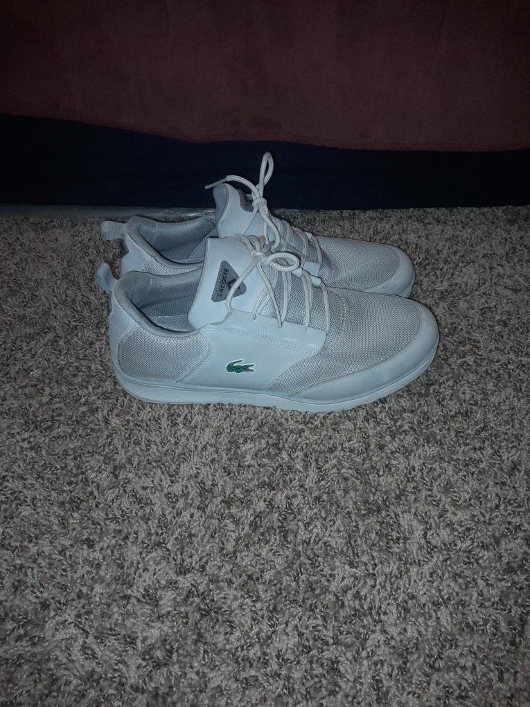 Gray An Light Gray LACOSTE SPORT SHOES. 10.5 MENS.