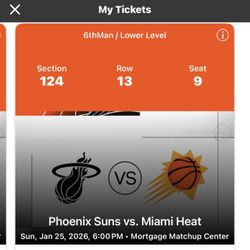 Suns v Heat Tickets