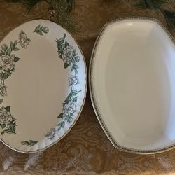 2 Decor Serving Plates