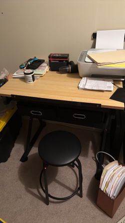 Desk with chair