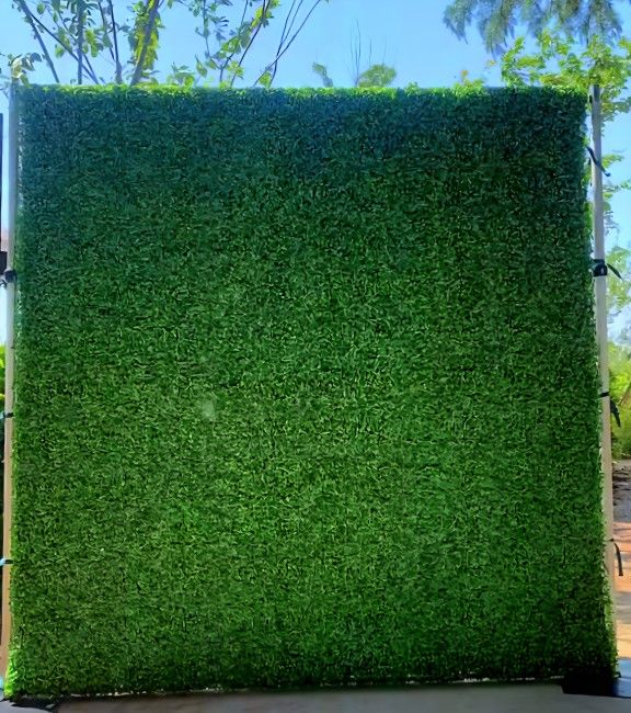 20" X 20" Artificial Boxwood Hedge Wall Plant Party Decor Backdrop