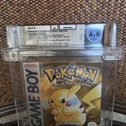 Pokémon yellow WATA 6.5 CIB Pikachu no ESRP