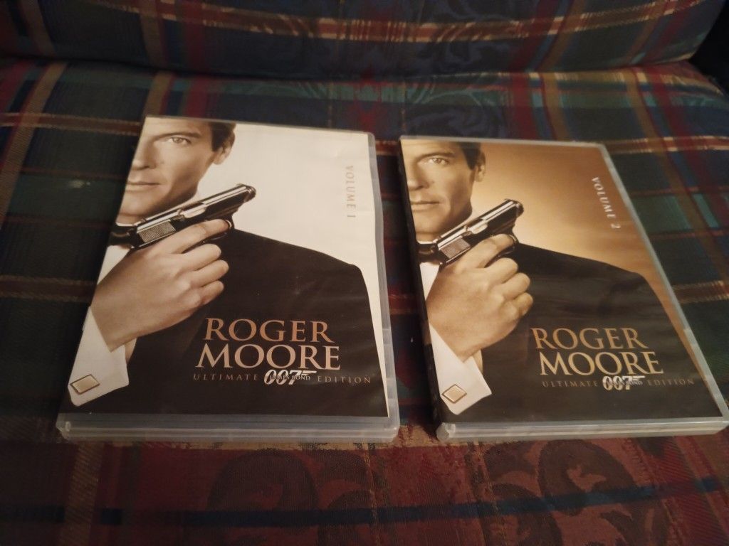 Roger Moore 007 James Bond Ultimate Edition Volume One And Two DVDs