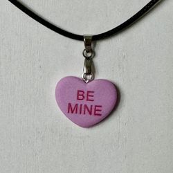 Conversation Heart Necklace 