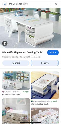 Container Store Kids Coloring Table