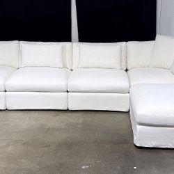 Sundays Get Together 5-Piece Modular Sectional (Large, Cream Color)