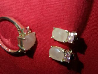 Vintage beautiful set Earrings and Ring