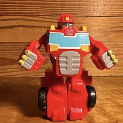Transformers Rescue Bots Heatwave Fire-Bot Playskool Heroes Fire Truck Red