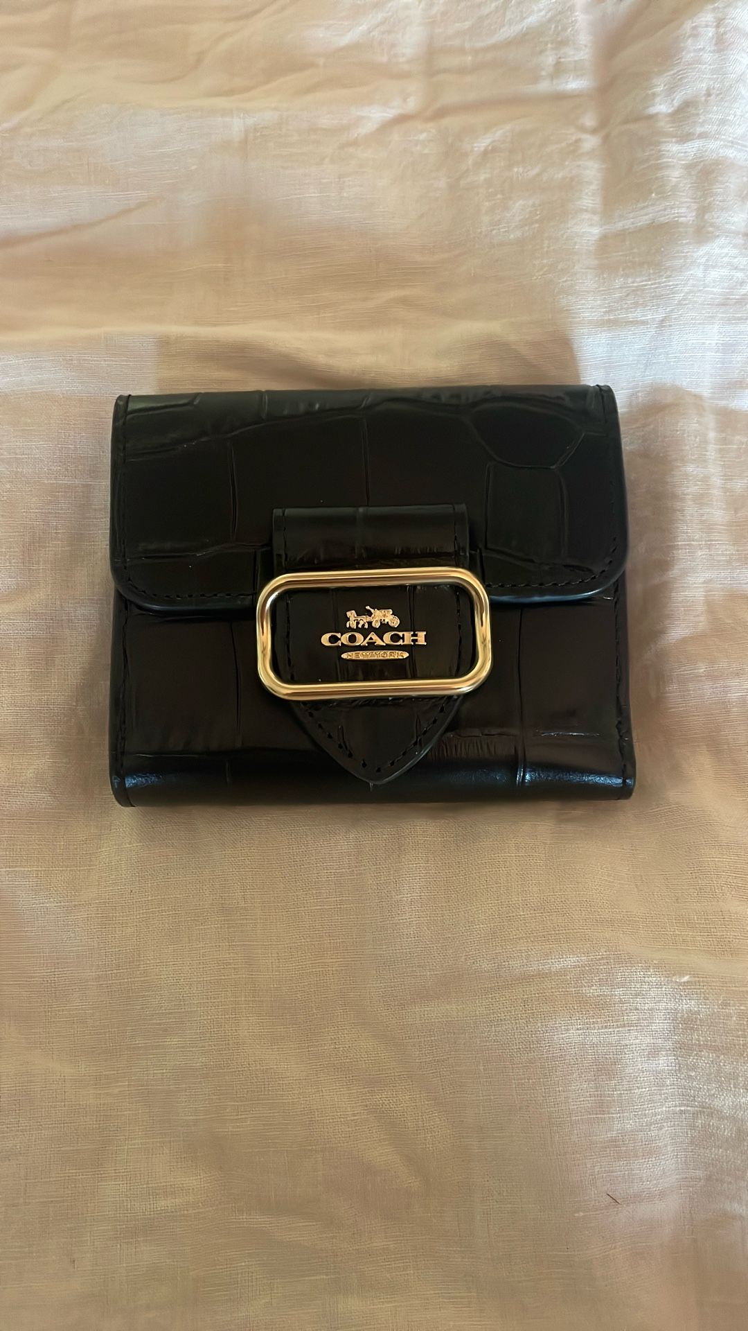 Coach Morgan Black Leather Wallet