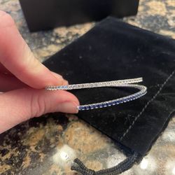 Kay Jewelers Diamond And Sapphire Wrap Bracelet