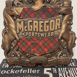Vintage MC Gregor Sportsware Plaque